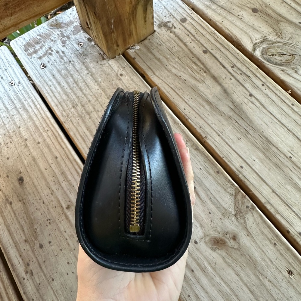Louis Vuitton Epi leather Dauphine clutch black - Picture 7 of 10